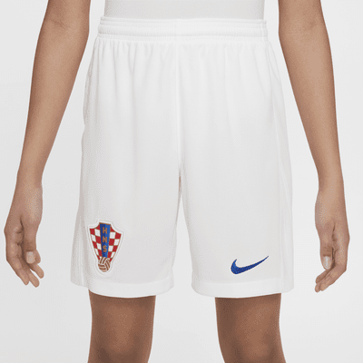 Kroatië 2024/25 Stadium Thuis/Uit Nike replica voetbalshorts met Dri-FIT voor kids