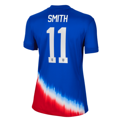 Jersey de fútbol Nike Dri-FIT de la selección nacional de fútbol femenino de Estados Unidos visitante 2024 Stadium Sophia Smith para mujer