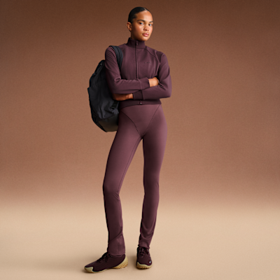 NikeSKIMS Matte Women's High-Waisted V-Panel Straight Leggings