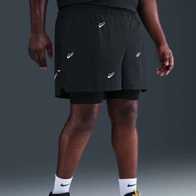 Shorts de básquetbol de 10 cm 2 en 1 para hombre KD DNA