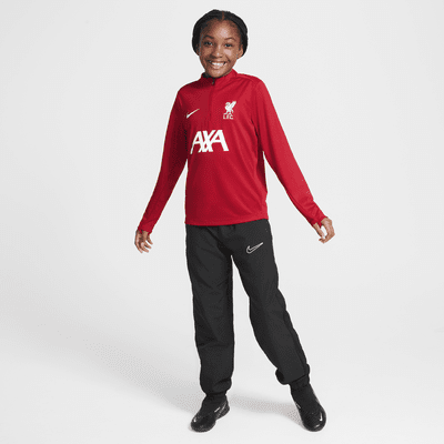 Liverpool FC Academy Pro Nike Dri-FIT futballedzőfelső nagyobb gyerekeknek