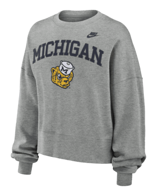 Женские  Michigan Wolverines Legacy Classic Arch Nike College Pullover Crew