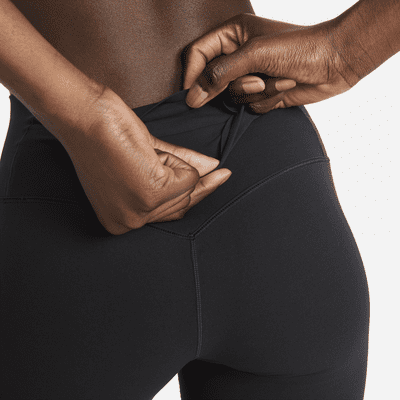 Nike Zenvy Pantalón corto de talle medio y sujeción ligera de 20 cm de ciclismo - Mujer