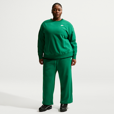 Nike Sportswear Club Fleece Women's Mid-Rise Wide-Leg Sweatpants (Plus Size)
