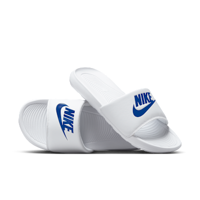 nike victori white slides
