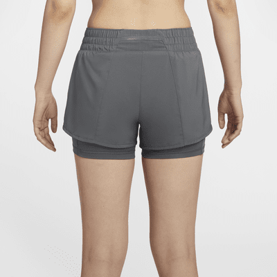 Nike Dri-FIT One Women's Mid-Rise 8cm (approx.) 2-in-1 Shorts