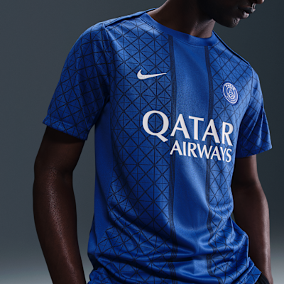 Paris Saint-Germain Academy Pro Home Men's Nike Dri-FIT Soccer Pre-Match Short-Sleeve Top