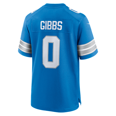 Jersey Nike de la NFL Game para hombre Jahmyr Gibbs Detroit Lions