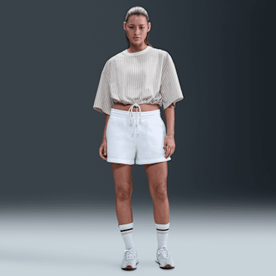 Γυναικεία ριγέ μπλούζα σε τετράγωνη γραμμή Nike Sportswear Chill Poplin