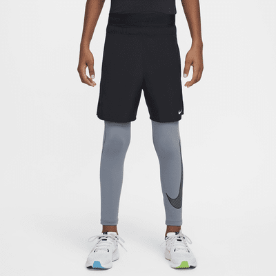 Nike Pro Warm Big Kids' (Boys') Dri-FIT Training Tights