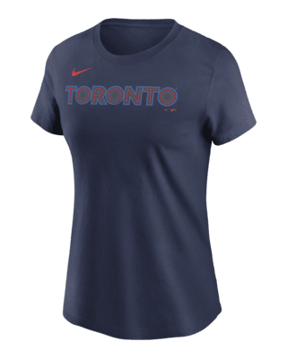 Женская футболка Toronto Blue Jays City Connect Wordmark Nike MLB