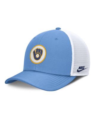 Мужские  Milwaukee Brewers Cooperstown Rise Nike Dri-FIT MLB Trucker Adjustable Hat