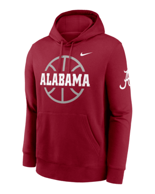 Мужское худи Alabama Crimson Tide Club Basketball Icon Nike College Pullover Hoodie для баскетбола