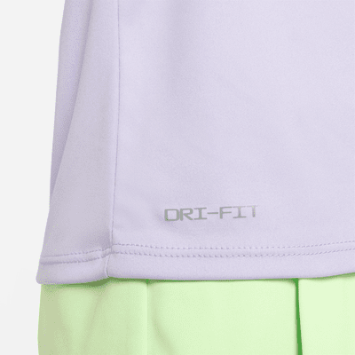 Set skort para niñas talla pequeña Nike Dri-FIT Prep in Your Step