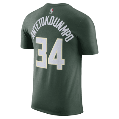 T-shirt NBA Nike Milwaukee Bucks para homem