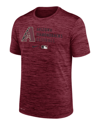 Nike Gray Arizona Diamondbacks City Connect Velocity Practice Performance  V-neck T-shirt