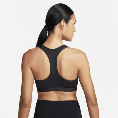 Brassière de sport rembourrée à maintien normal et à logo Nike Swoosh pour femme