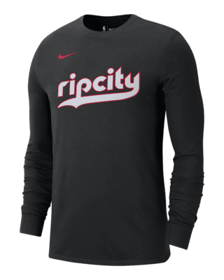 Мужская футболка Portland Trail Blazers Essential City Edition Nike NBA Long-Sleeve