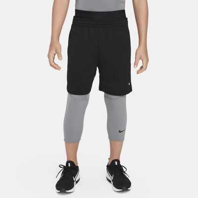 Nike Pro Dri-FIT Big Kids' (Boys') 3/4-Length Tights