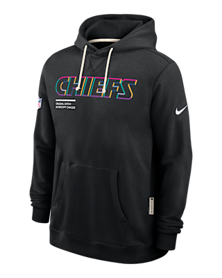 Мужское худи Kansas City Chiefs Crucial Catch Sideline Nike Dri-FIT NFL Pullover Hoodie