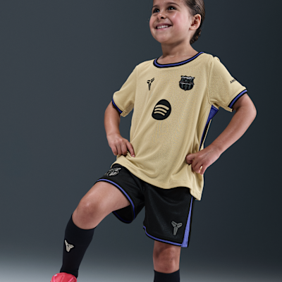 Segunda equipación Stadium FC Barcelona 2025/26 Equipación de tres piezas de fútbol Replica Kobe - Niño/a pequeño/a