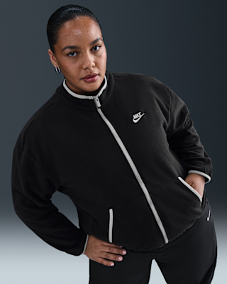 Женская куртка Nike Sportswear Club Fleece Loose Cozy Track (Plus Size)
