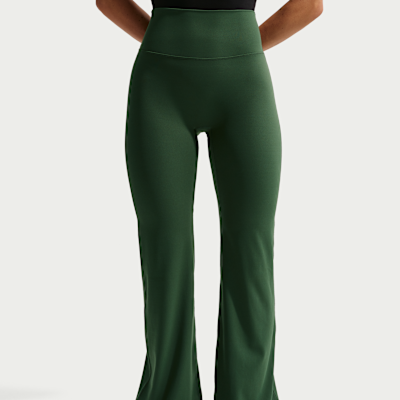 Nike Zenvy Women's High-Waisted Flared Leggings with No Front Seam