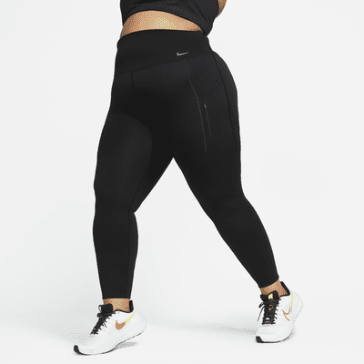 Nike Go Leggings de longitud completa, talle alto y sujeción firme con bolsillos (Talla grande) - Mujer