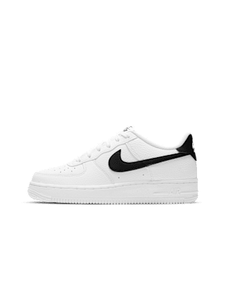 air force ones with black nike sign