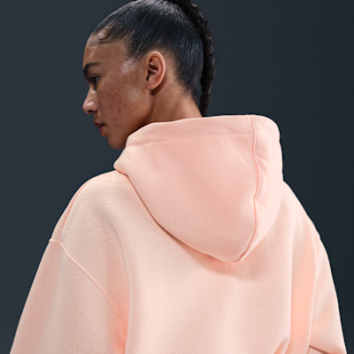Sudadera con gorro holgada cropped de cierre completo para mujer Nike Sportswear Phoenix Fleece