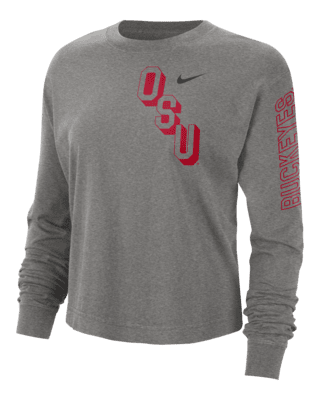 Ohio State Heritage Women's Nike College Boxy Crew-Neck T-Shirt. Nike.com