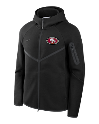 Мужская куртка San Francisco 49ers Tech Fleece Windrunner Nike NFL Full-Zip Hooded для бега
