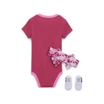 Nike Baby (0-9M) 3-Piece Printed Club Boxed Set
