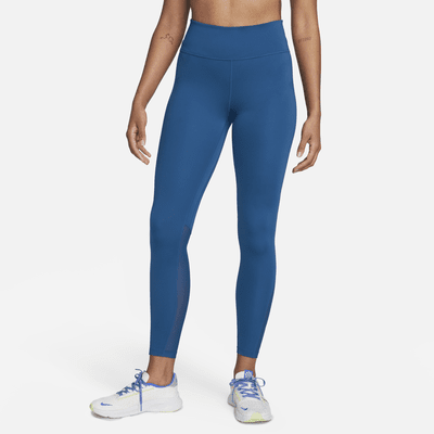 Nike One Mid Rise 7/8 Tights Entrenamiento Mujer - Black/White