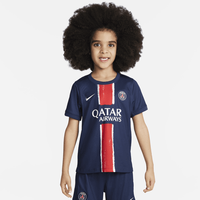 Paris Saint-Germain 2024/25 Stadium Home Younger Kids' Nike Football Replica 3-Piece Kit