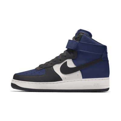 фото Мужские кроссовки с индивидуальным дизайном nike air force 1 high by you - белый