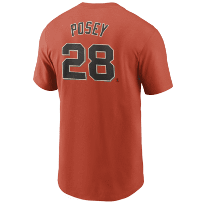 Men's San Francisco Giants Brandon Crawford Nike Black Name & Number T-Shirt