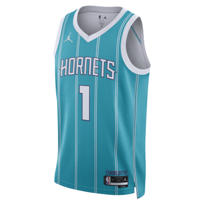 Jordan Charlotte Hornets NBA Uniforms 2017 2018 Season