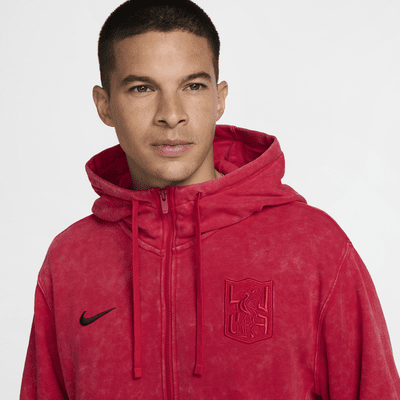 FC Liverpool Club Third Nike Fußball-Hoodie aus French Terry mit durchgehendem Reißverschluss (Herren)