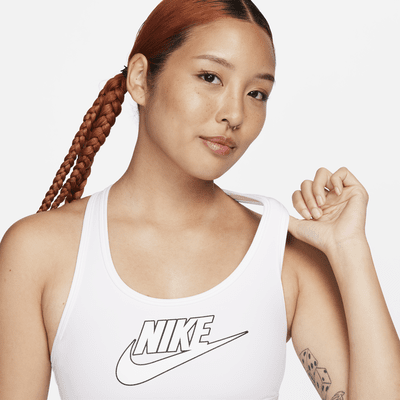 Nike Swoosh Medium Support Women's Padded Logo Sports Bra