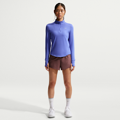 나이키 스위프트 여성 드라이 핏 UV 쿼터집 러닝 탑