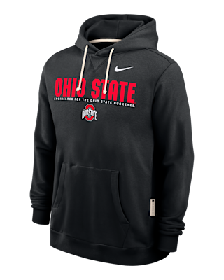 Мужское худи Ohio State Sideline Nike Dri-FIT College Pullover Hoodie