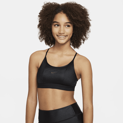 Nike Girl's Indy Seemless Sports Bra - Age 14 (XL) - New ~ CU8230