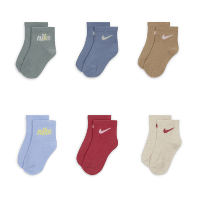 Nike Everyone From Day One Baby (0-6M) Socks Box Set (6-Pairs). Nike.com