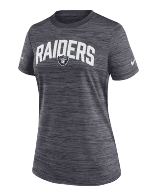 Nike Women's Dri-FIT Sideline (NFL Las Vegas Raiders) Long-Sleeve Hooded Top in Grey, Size: Small | 00MX07R8D-3S0