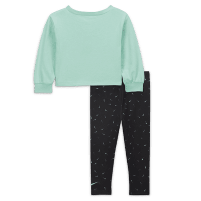 Nike Graphic Tee and Printed Leggings Set Baby 2-Piece Set