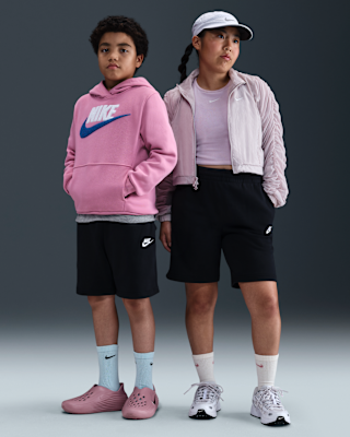 Детские шорты Nike Sportswear Club Fleece Big Kids' French Terry Shorts (Extended Size)