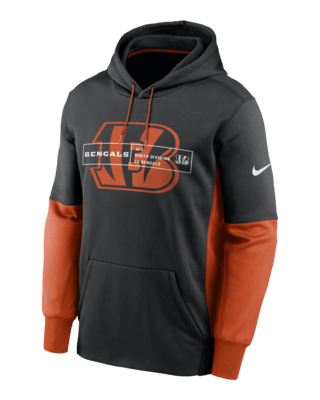 Cincinnati Bengals Nike Fashion Color Block Pullover Hoodie - Black