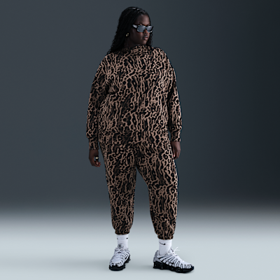Nike Sportswear Phoenix Fleece Women's High-Waisted Oversized Printed Sweatpants (Plus Size)