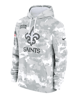 Мужское худи New Orleans Saints Salute to Service Primary Edge Club Nike NFL Pullover Hoodie